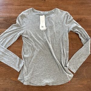 Vince NWT heather grey long sleeve top